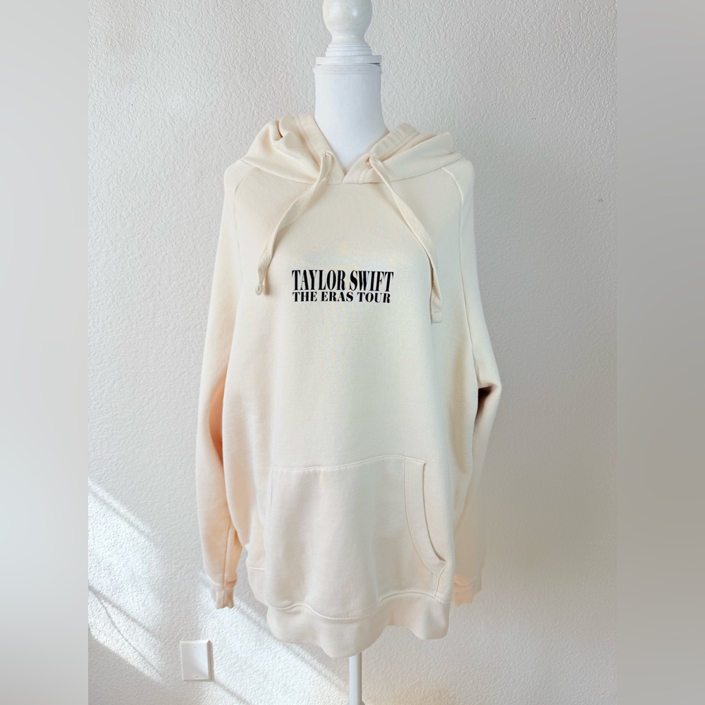 Taylor Swift Cream The Eras Tour‎ Pullover Sweatshirt Hoodie. XL